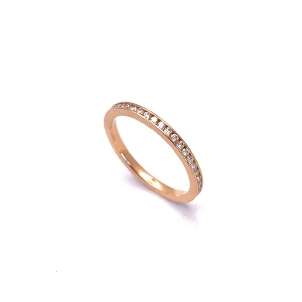 Eternity in oro rosa 18 kt con diamanti ct. 0,51