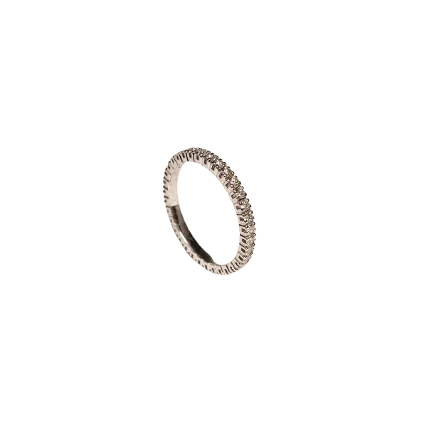 Eternity in oro bianco con diamanti bianchi ct. 0,66 .