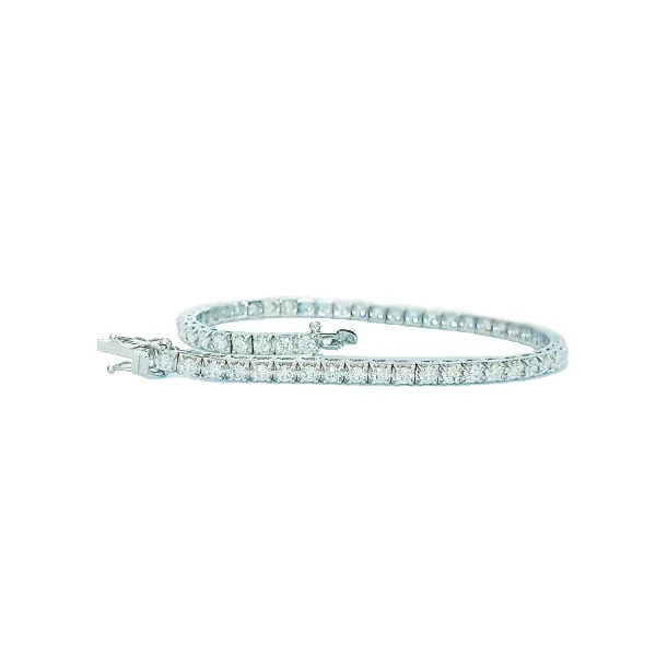 Bracciale Tennis in oro bianco 18 kt con diamanti bianchi ct 2.30 F-G VS