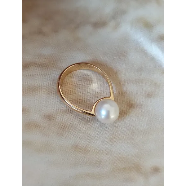 Anello con Perla Acquadolce 8,26 mm