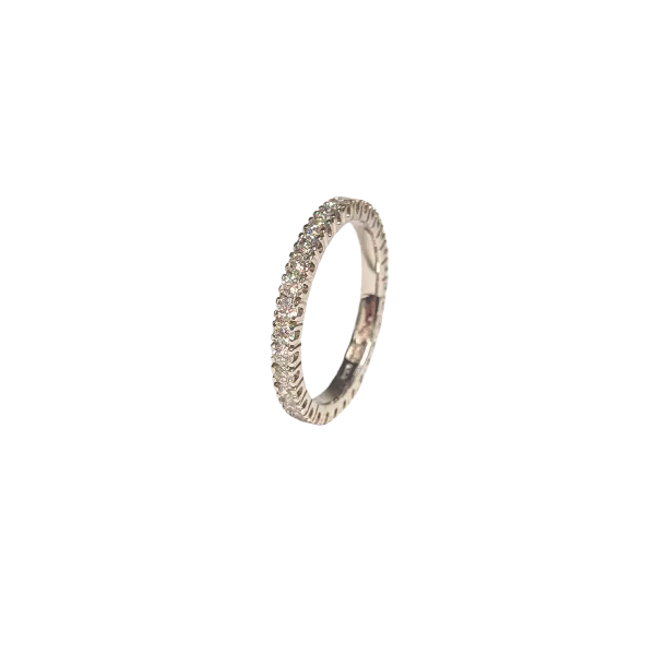 Eternity in oro bianco 18 Kt con diamanti ct. 1,19