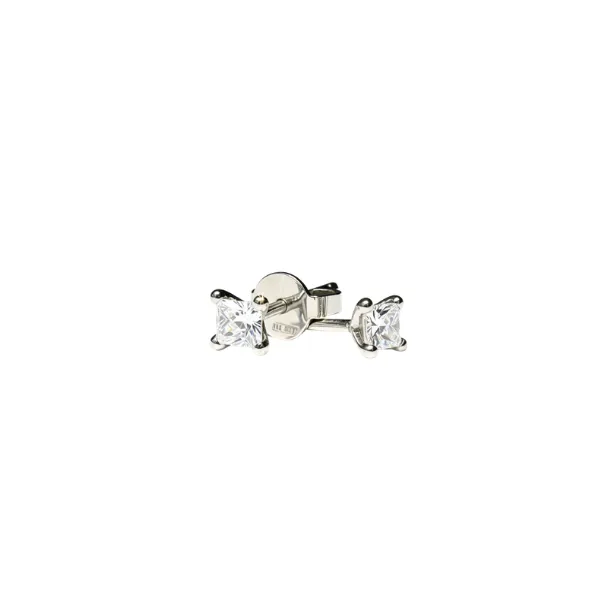 Orecchini Punto Luce in oro bianco 18 Kt con diamanti ct. 0,41 .