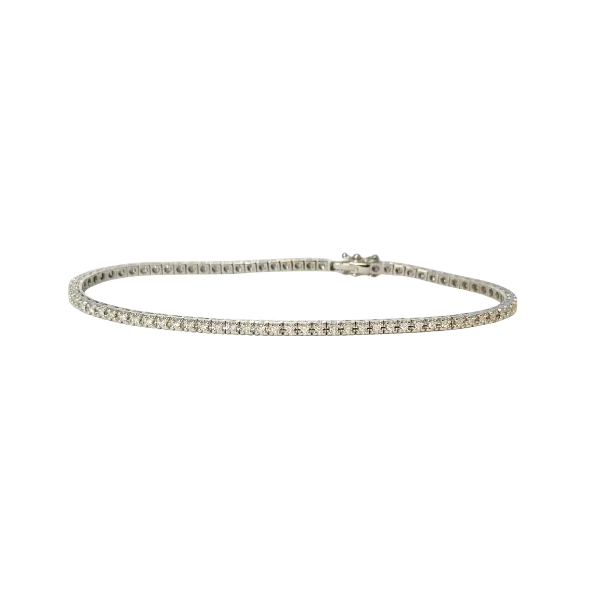 Bracciale Tennis in oro bianco 18 kt con diamanti ct. 0,70